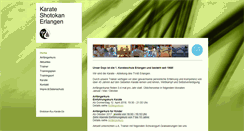 Desktop Screenshot of karate-homepage.de